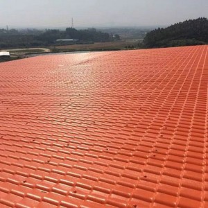 ASA συνθετική ρητίνη φύλλο οροφής διαφορετικό χρώμα οικιστική στέγη σπίτι εύκολη εγκατάσταση